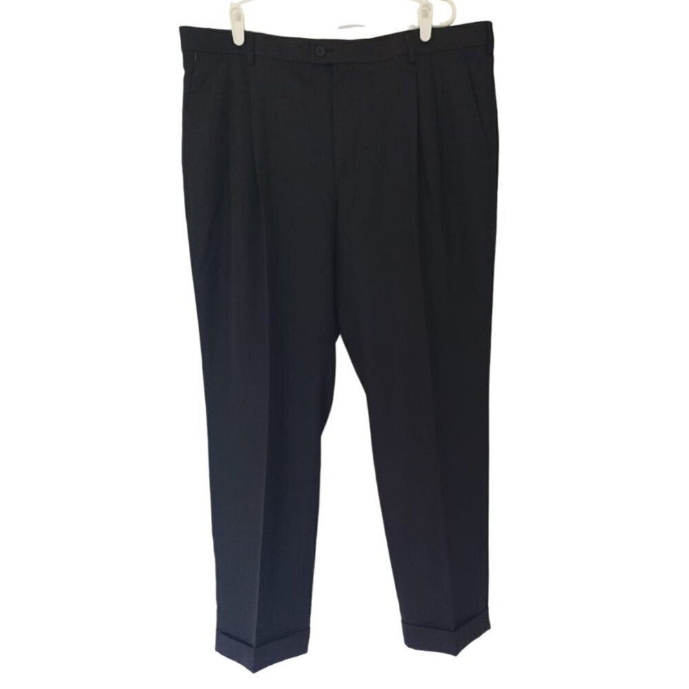 PERRY ELLIS PORTFOLIO, polyester dress pants, black, for men, size 40x30. NWT.